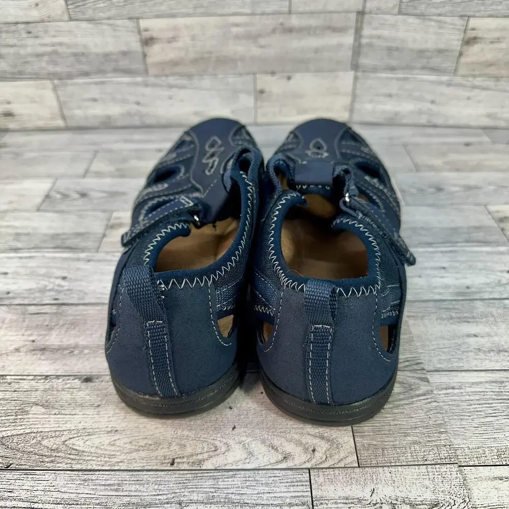Earth Origins Shoes Womens Size 10 Navy Eliah Mary Jane Comfort Sandals Walking - Picture 4 of 15